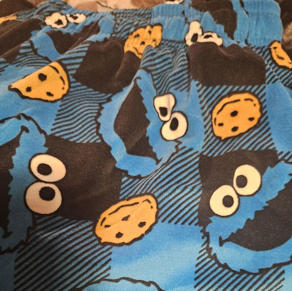 Blue Cookie Monster Lounge Pants